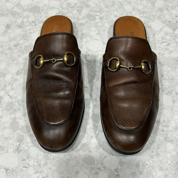 Gucci Princetown Mules/Slippers. Brown. - Picture 2 of 8